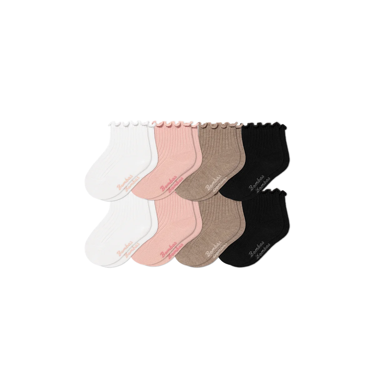 Baby Ruffle Rib Calf Sock 8-Pack (0-6 Months)