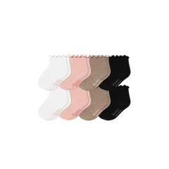 Baby Ruffle Rib Calf Sock 8-Pack (0-6 Months)