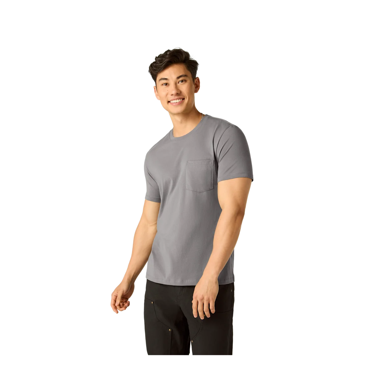 Men's Pima Cotton Pocket Crew Neck T-Shirt